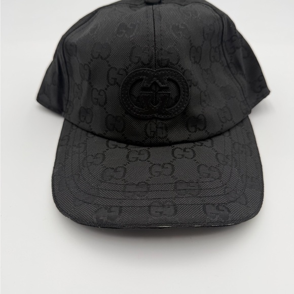 Gucci Other - Gucci GG Monogram Canvas Baseball Cap Black/Charcoal